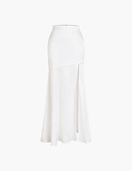 Isolde - White Split Skirt