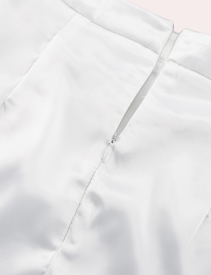 Isolde - White Split Skirt